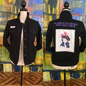 Kiki’s Delivery Service by Her Universe-black denim jacket size medium